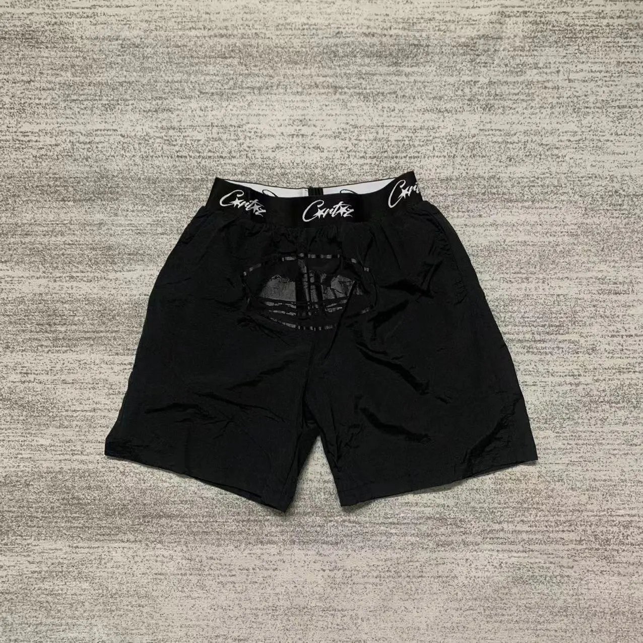 Corteiz Alcatraz Logo Cargo Shorts qc 3