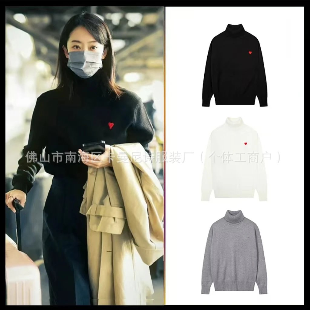 AMI Paris Ami de Cœur Turtleneck Knitwear qc 3