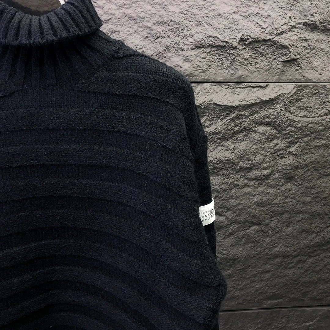 ArguE Culture Ribbed Turtleneck Distressed Knitwear qc 3