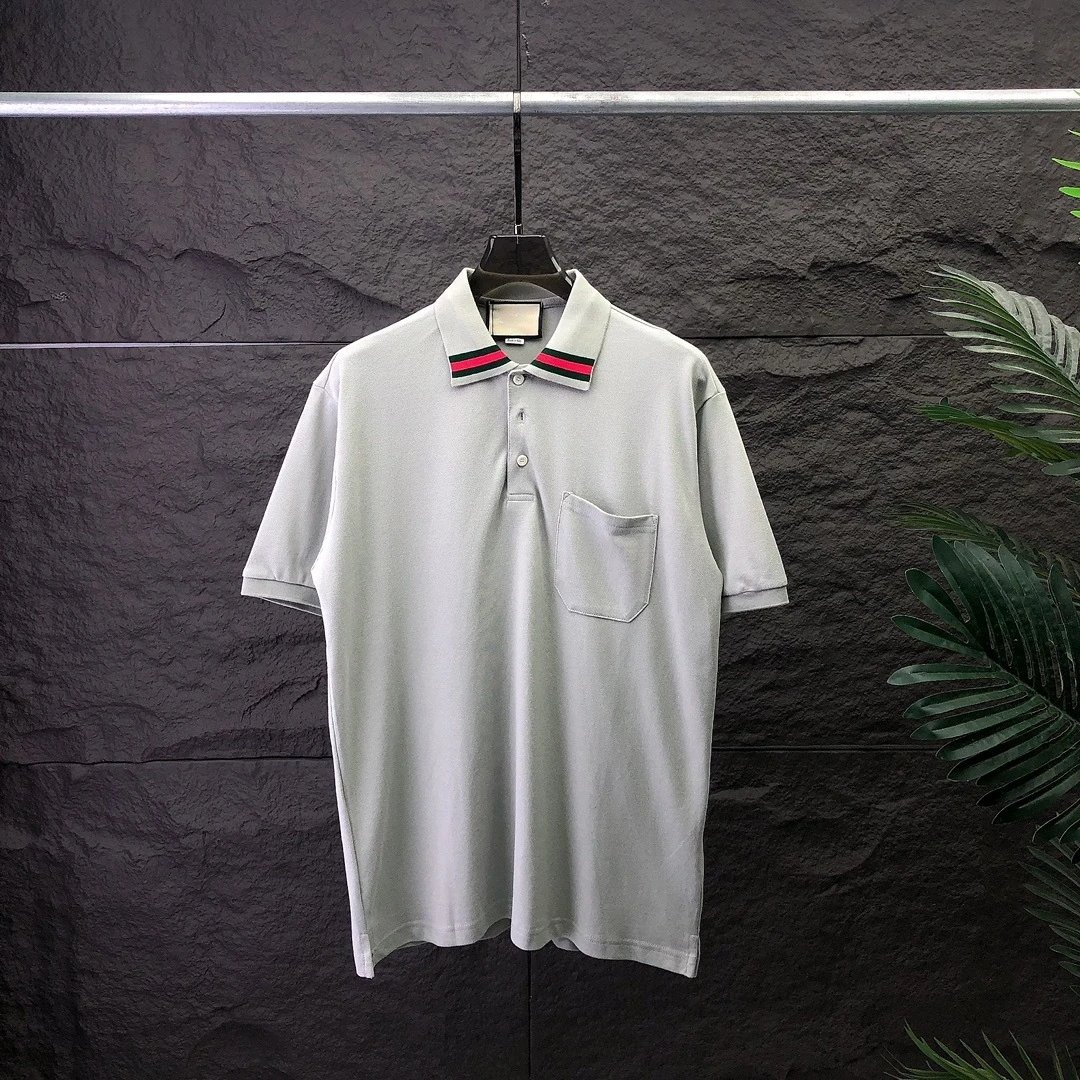 Gucci Web Trim Cotton Piqué Polo Shirts qc 3