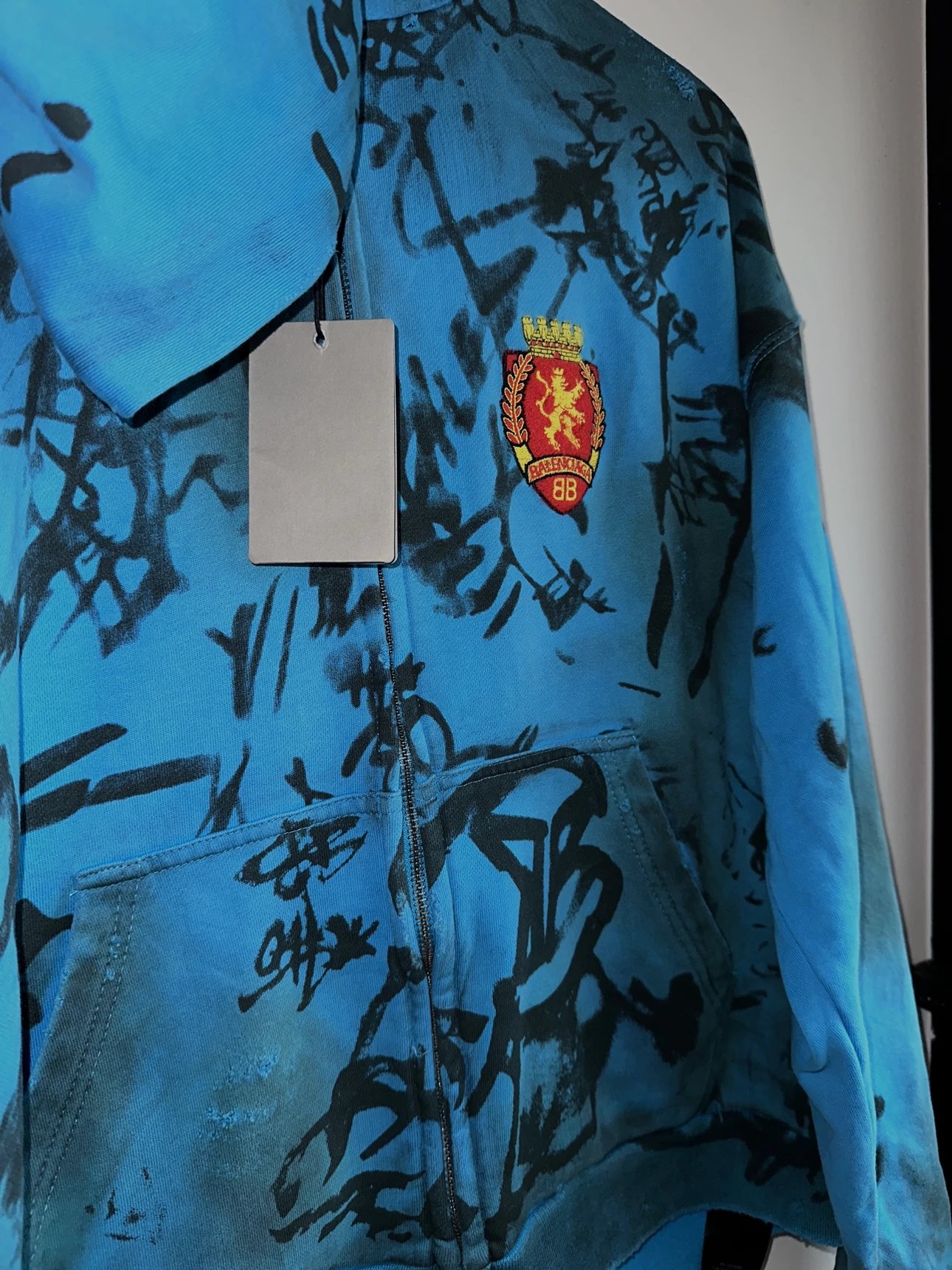 Balenciaga Skater Graffiti Zip-Up Hoodies Set qc 9