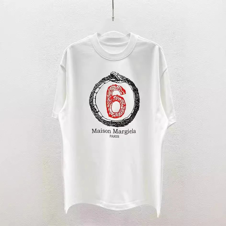 MM6 Maison Margiela Logo Graphic T-Shirts qc 4