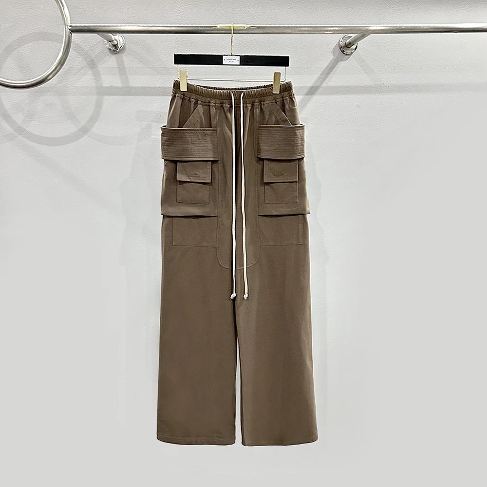 Rick Owens DRKSHDW Creatch Wide Cargo Drawstring Pants qc 1