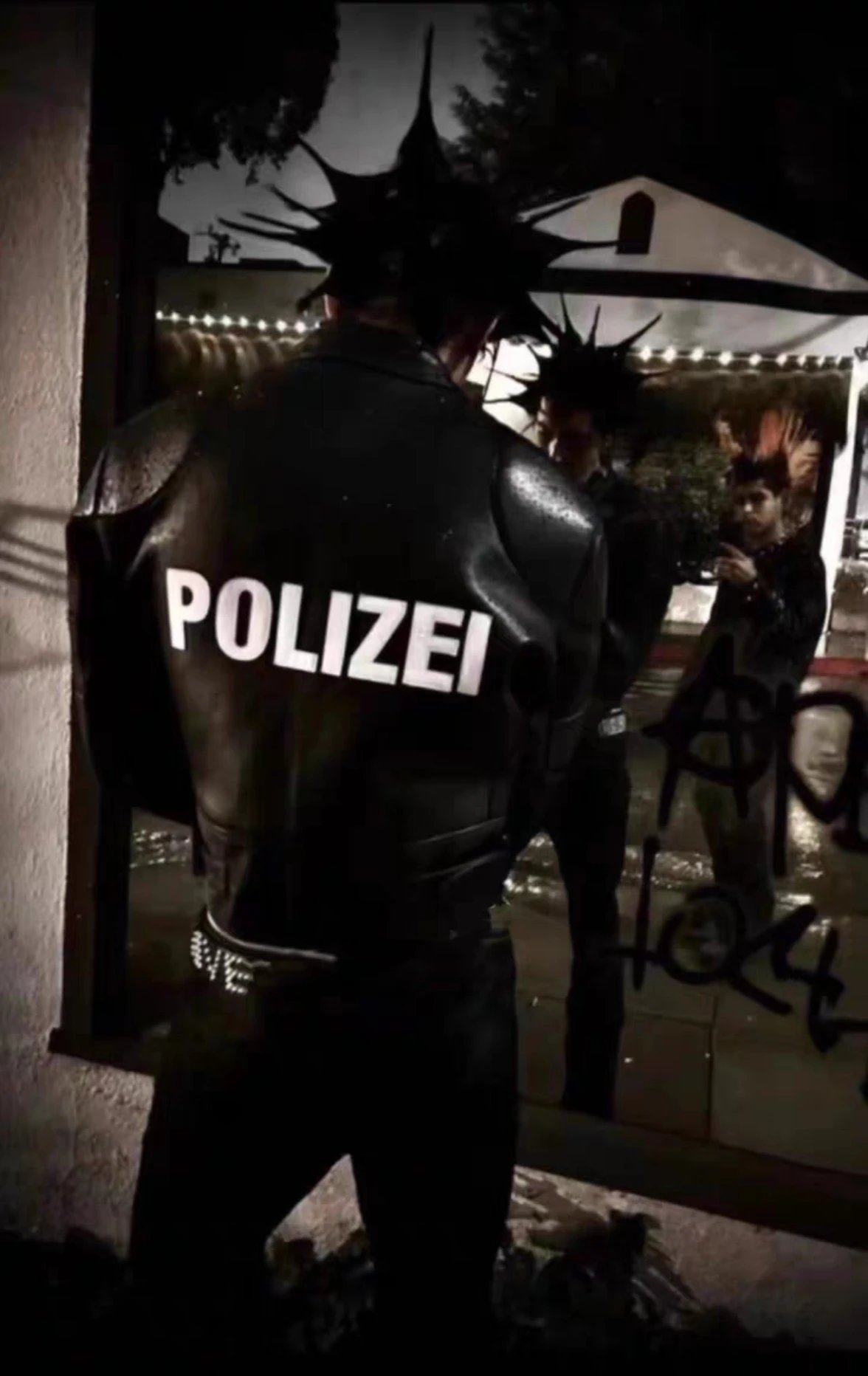Vetements Polizei Leather Moto Jacket Black qc 4