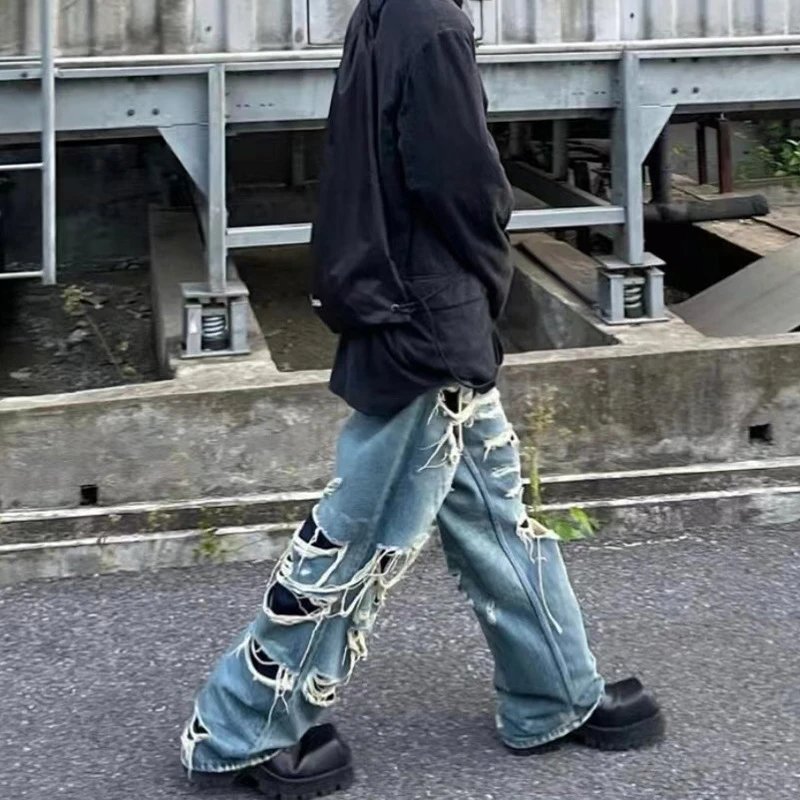 Balenciaga Distressed Baggy Jeans qc 3
