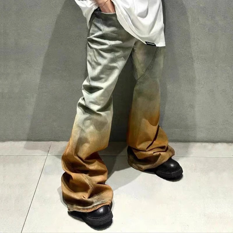 Rick Owens Yellow & Brown Bolan Banana Jeans qc 1
