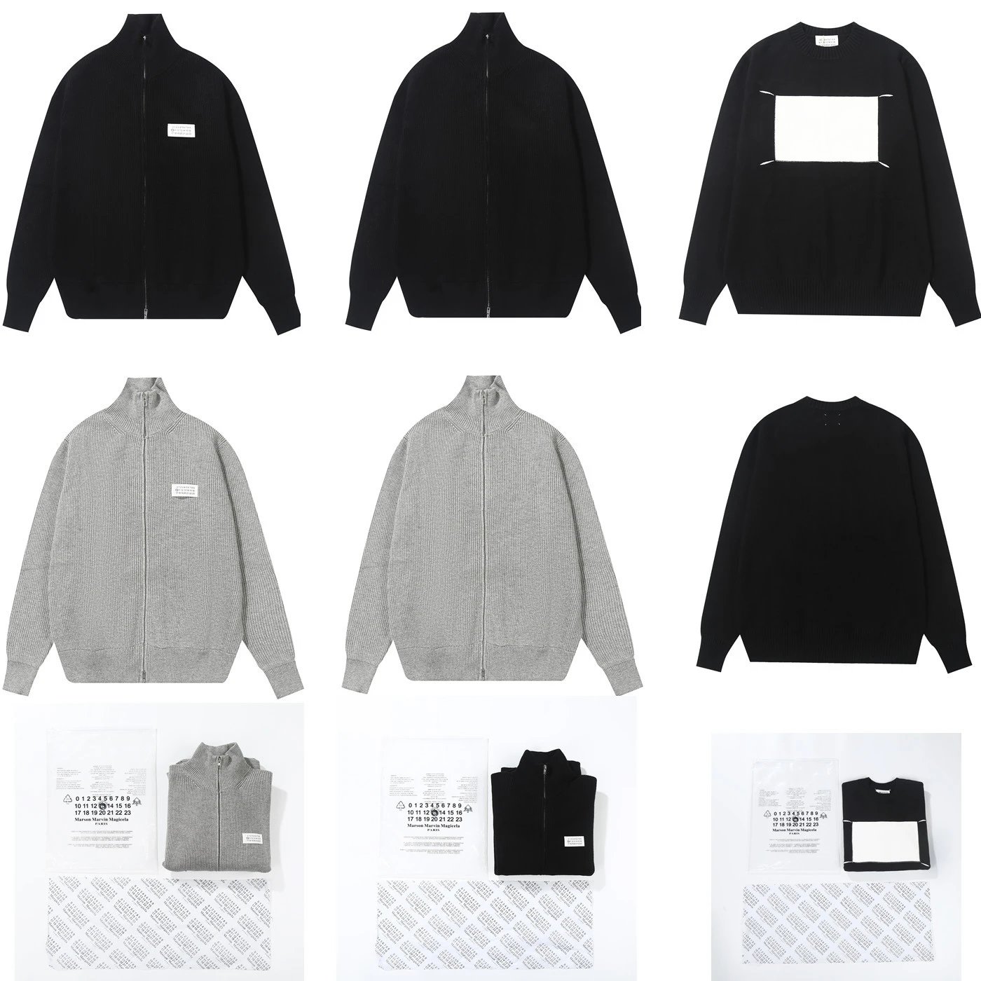 Maison Margiela 14 Driver Knit Zip-Up Knitwear qc 4