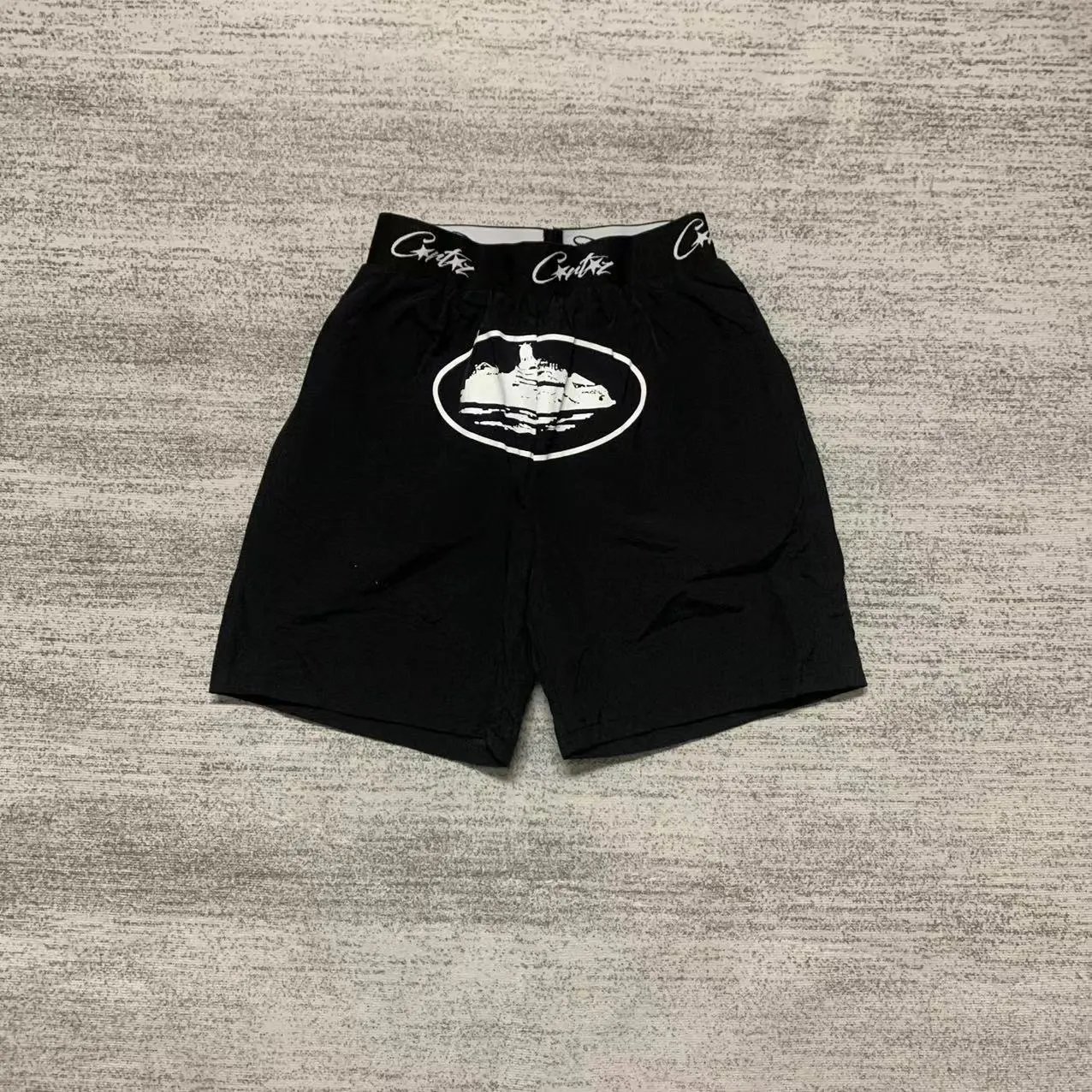 Corteiz Alcatraz Logo Cargo Shorts qc 1