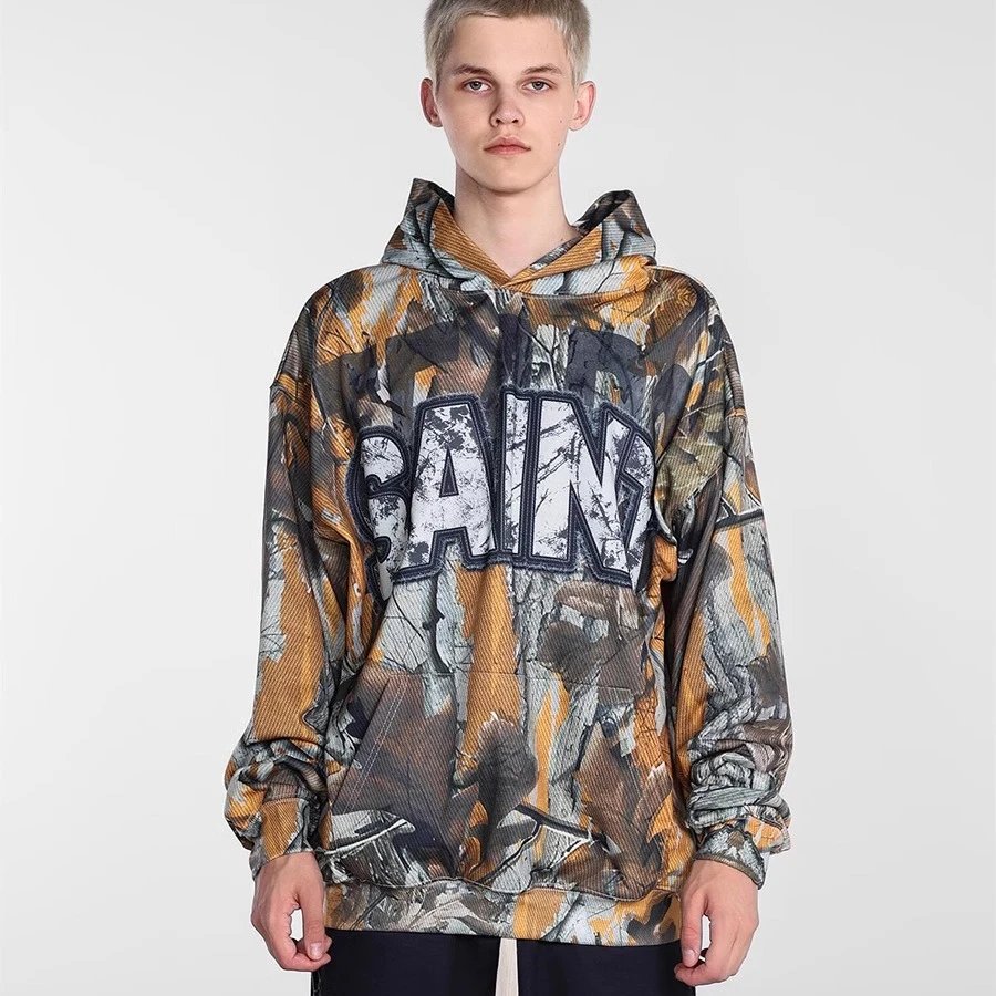 Saint Michael Real Tree Camo Logo Hoodies qc 1
