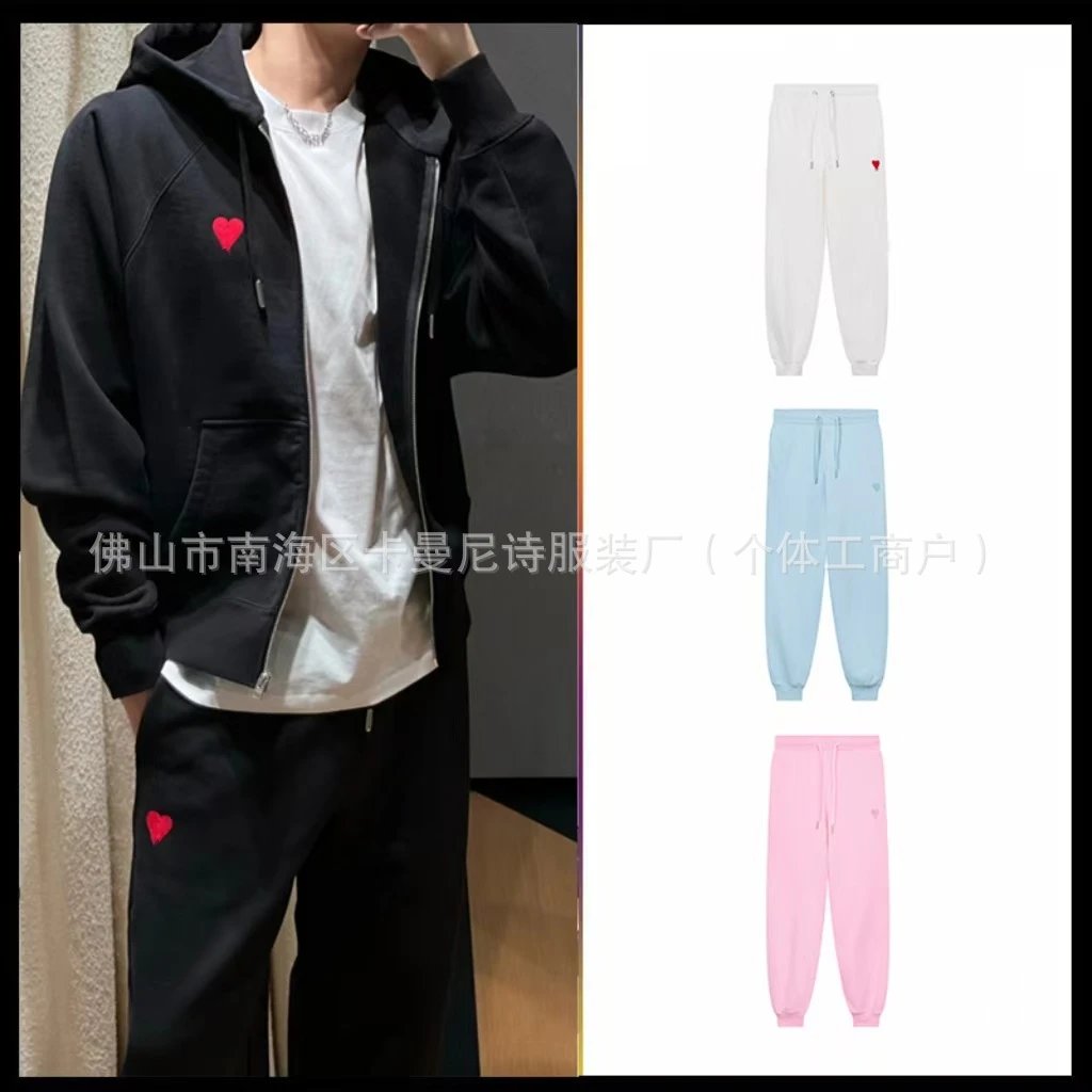 Ami Paris Ami de Coeur Embroidered Sweatshirts qc 3