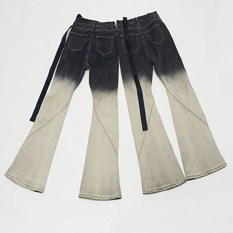 Rick Owens Black & Khaki Bolan Banana Jeans qc 2