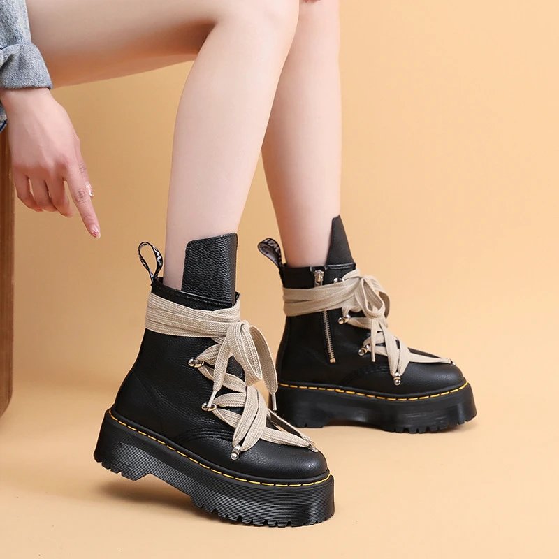 Rick Owens x Dr. Martens  1460 Quad Sole Jumbo Lace qc 1