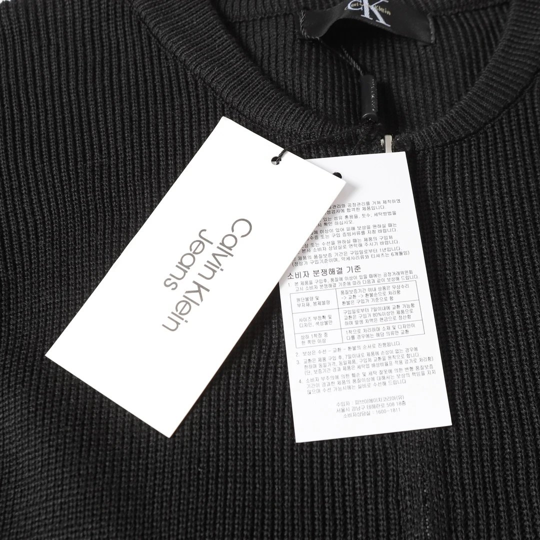 Calvin Klein Jeans Logo-Embroidery Zip-Up Knit Cardigan Knitwear qc 4