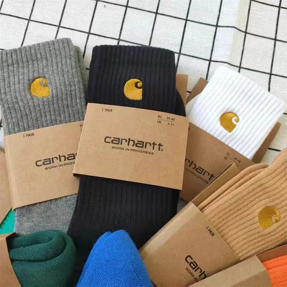 Carhartt WIP Script High Socks qc 1