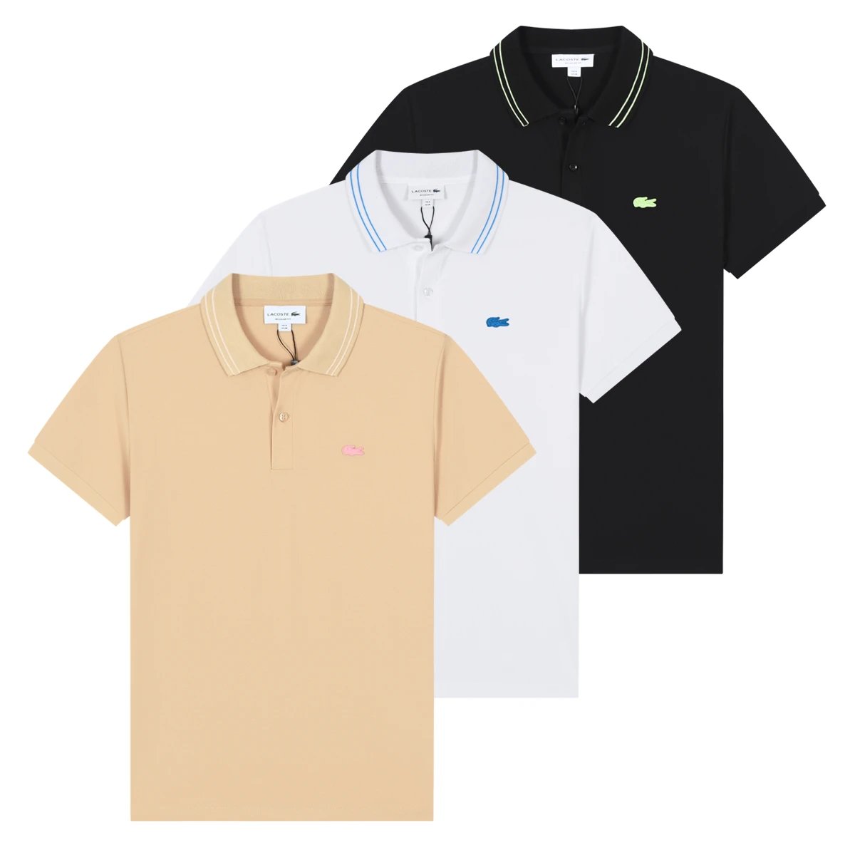 Lacoste Smart Paris Contrast Trim Polo Shirt qc 3