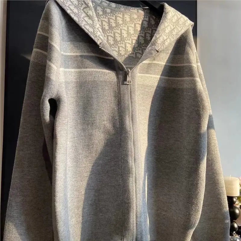 Dior Reversible Zipped Cardigan with Hood qc 2