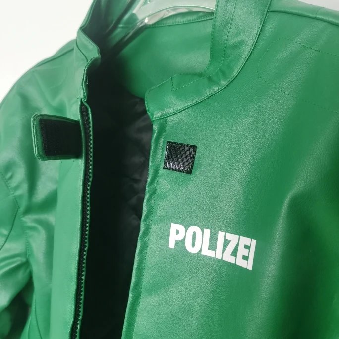 Vetements Polizei Leather Moto Jacket Black qc 3