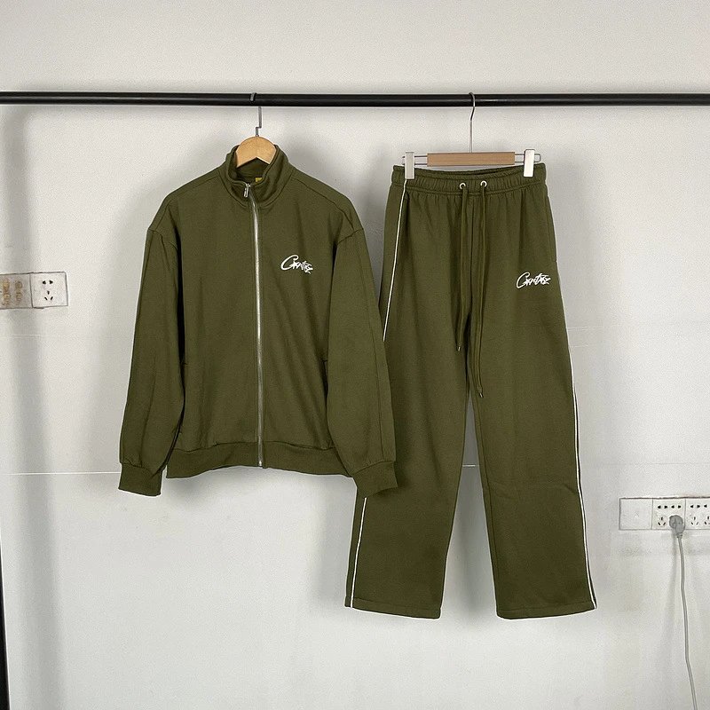 Corteiz HMP Embroidery Logo Zip-Up Track Jackets Set qc 3