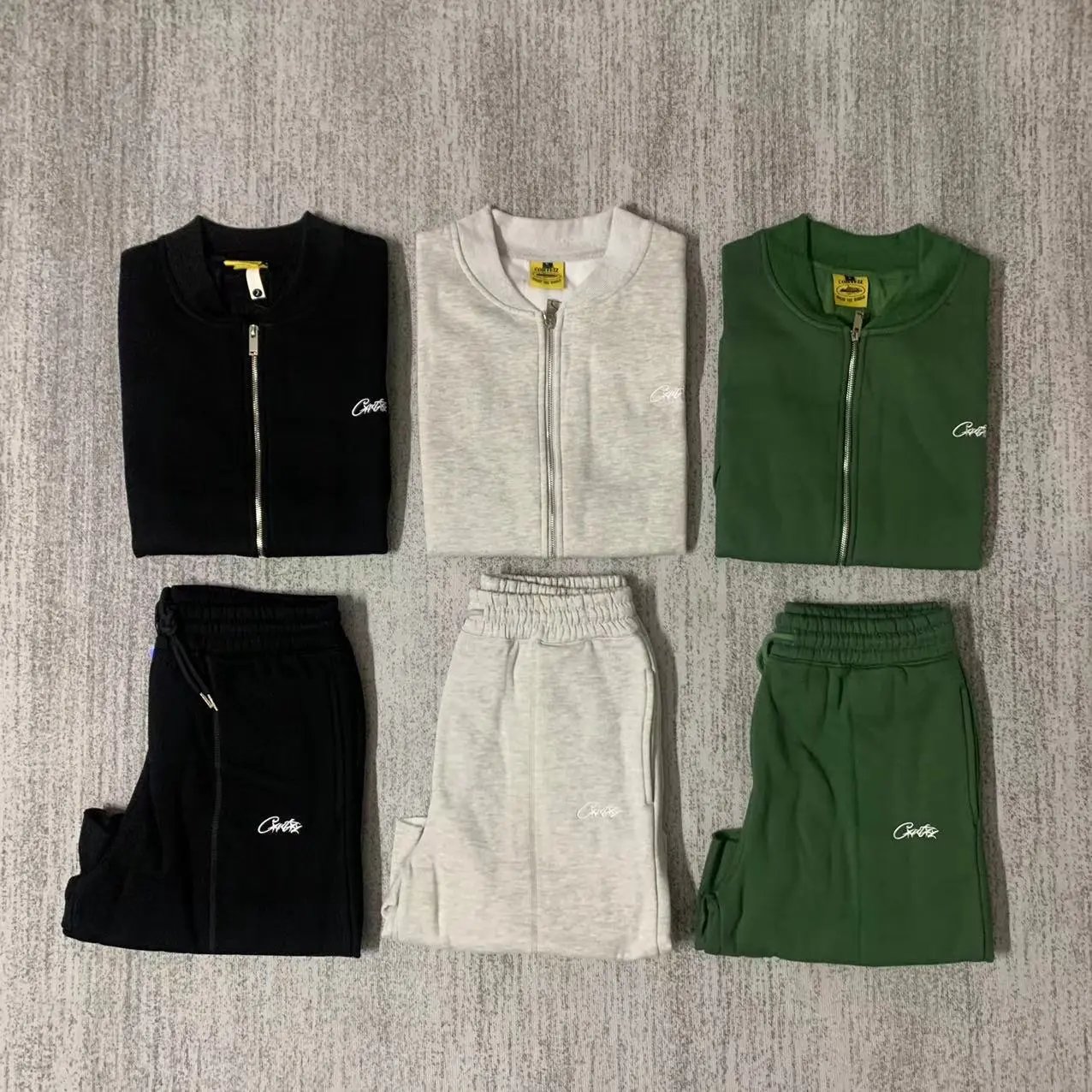 Corteiz HMP Embroidery Logo Sleeveless Zip-Up Sweaters qc 1