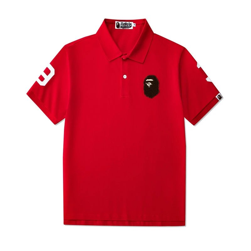 A Bathing Ape (BAPE) Ape Head One Point Polo Shirts qc 5