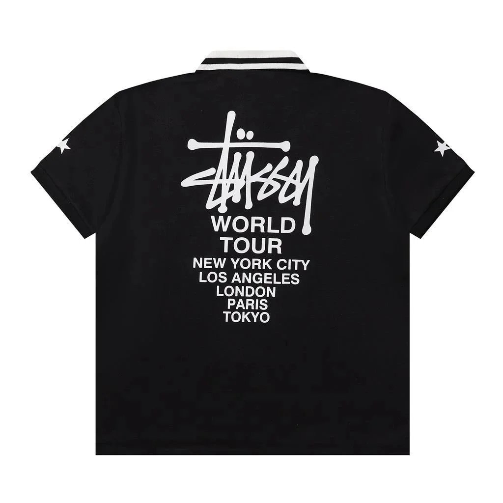Stüssy World Tour Polo Shirts qc 2