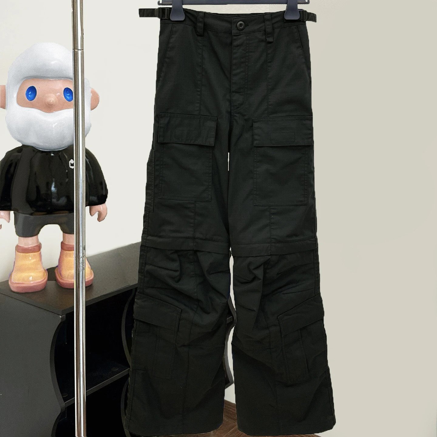 Balenciaga Black Cargo Pants qc 1