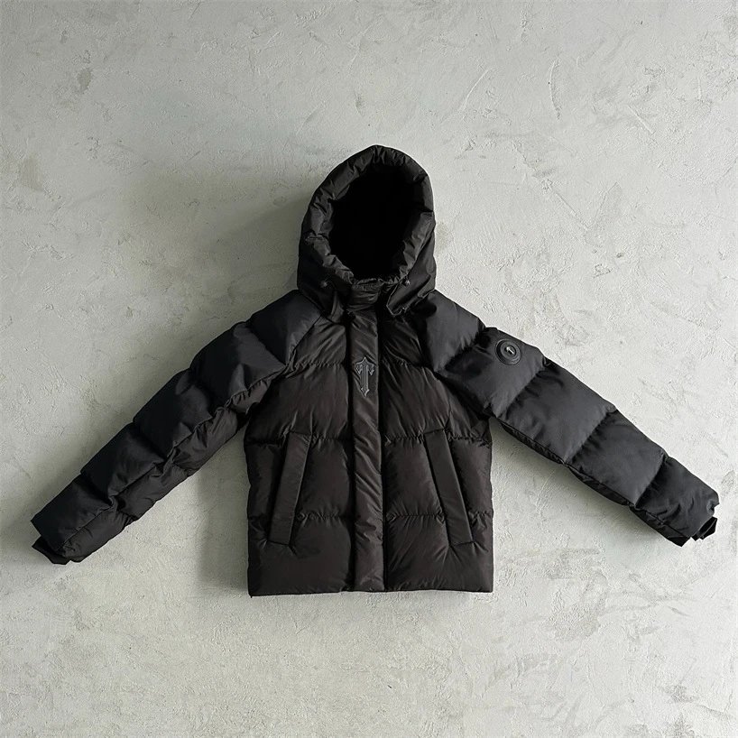 Trapstar Irongate Detachable Hooded Puffer Black/Yellow Down Jackets qc 3