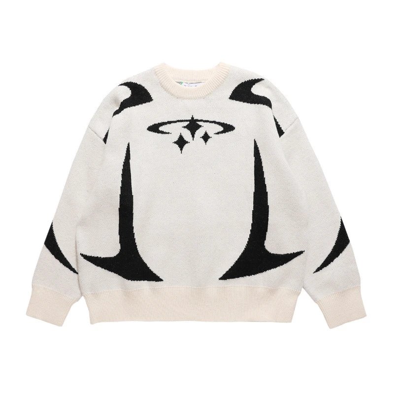 Hellstar Records "Star" Jacquard Knit Oversized Knitwear qc 2