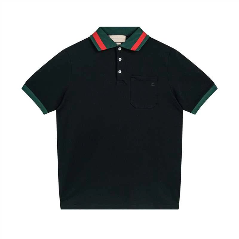 Gucci Web Trim Cotton Piqué Polo Shirts qc 4