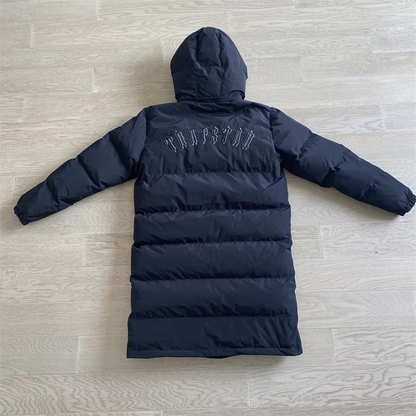 Trapstar Irongate Detachable Hooded Puffer Jacket Black qc 1