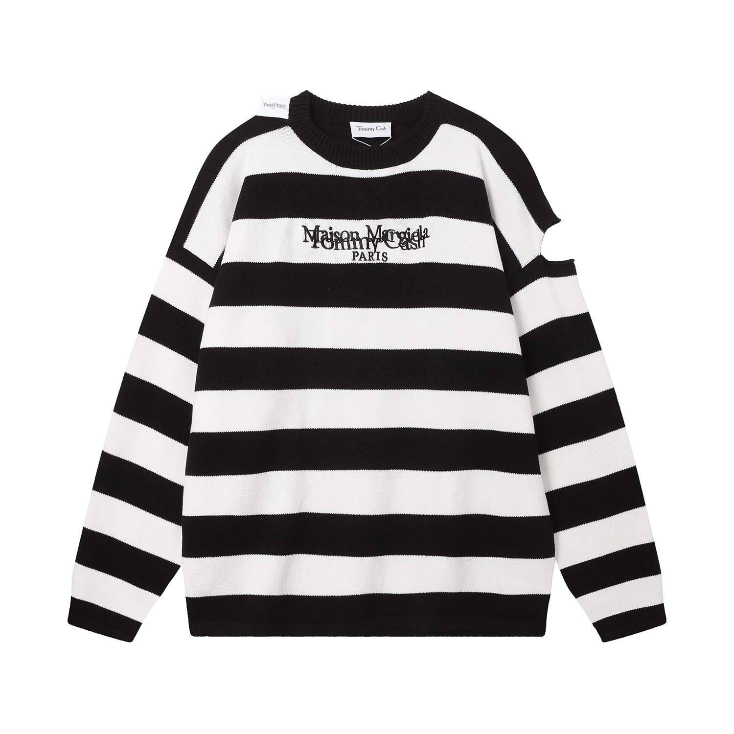 Maison Margiela x Tommy Cash Striped Knit Sweater qc 1
