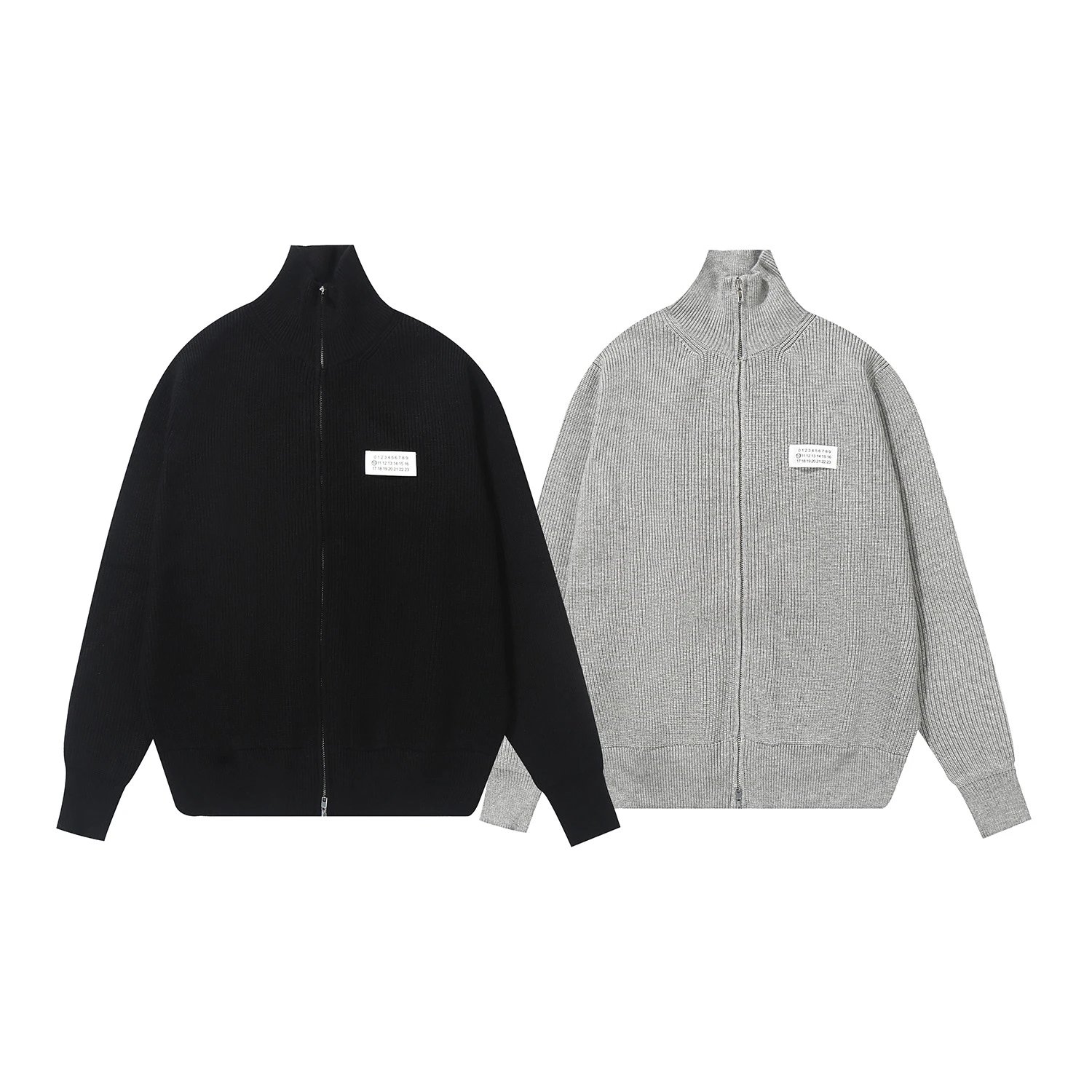 Maison Margiela 14 Driver Knit Zip-Up Knitwear qc 1