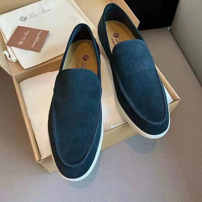 Loro Piana Suede Loafers qc 1