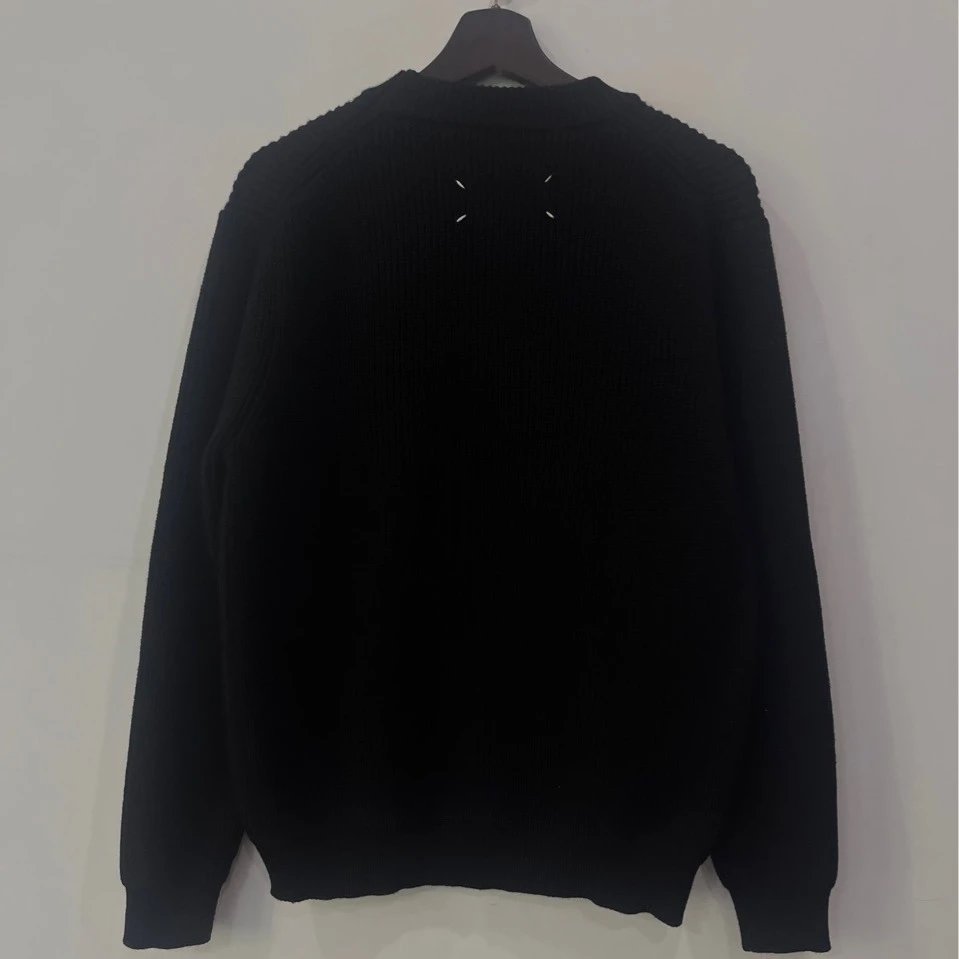 Maison Margiela Four-Stitches Ribbed Knit Sweater qc 1