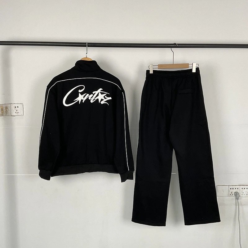 Corteiz HMP Embroidery Logo Zip-Up Track Jackets Set qc 1