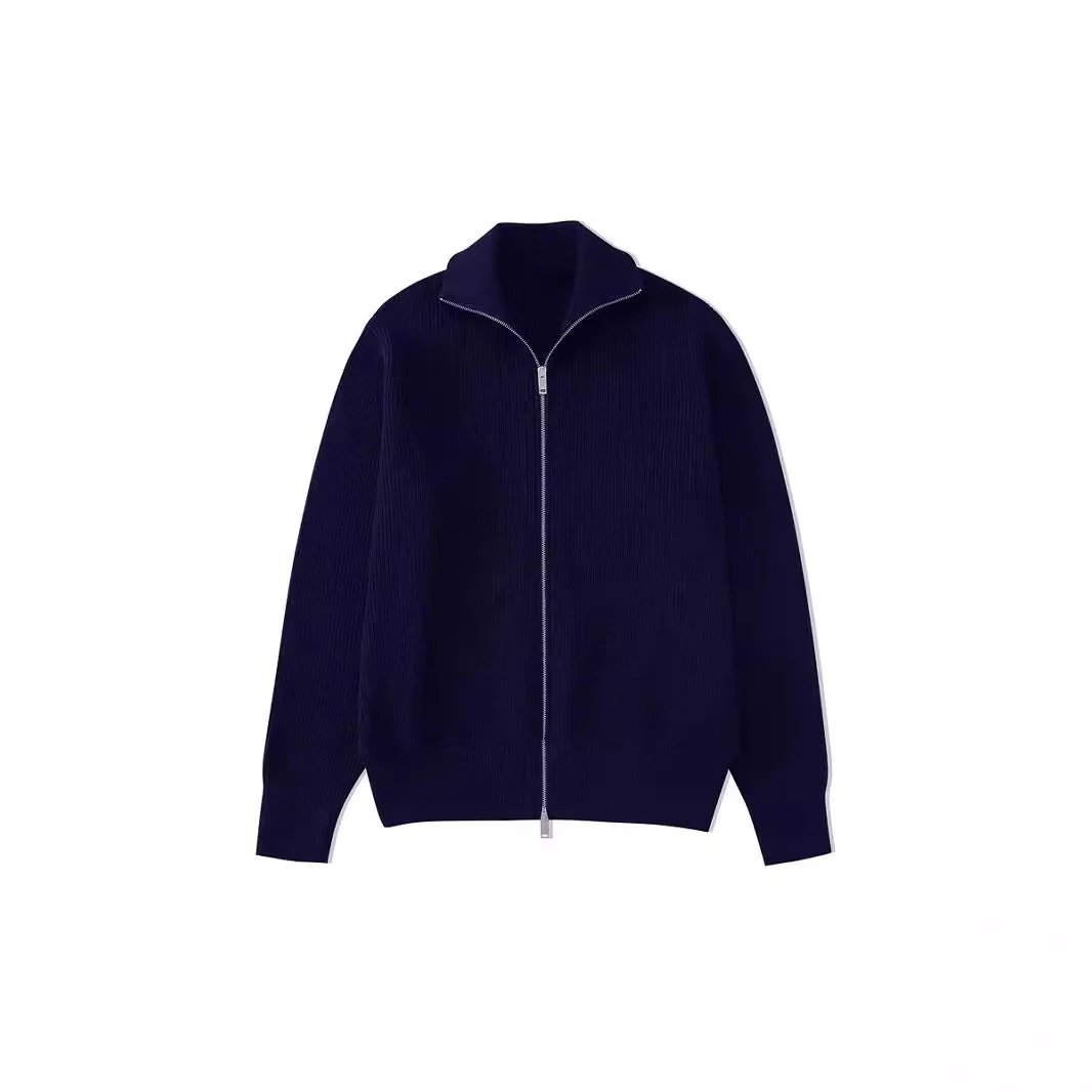 Maison Margiela Driver's Knit Ribbed Zip-Up Cardigan qc 3