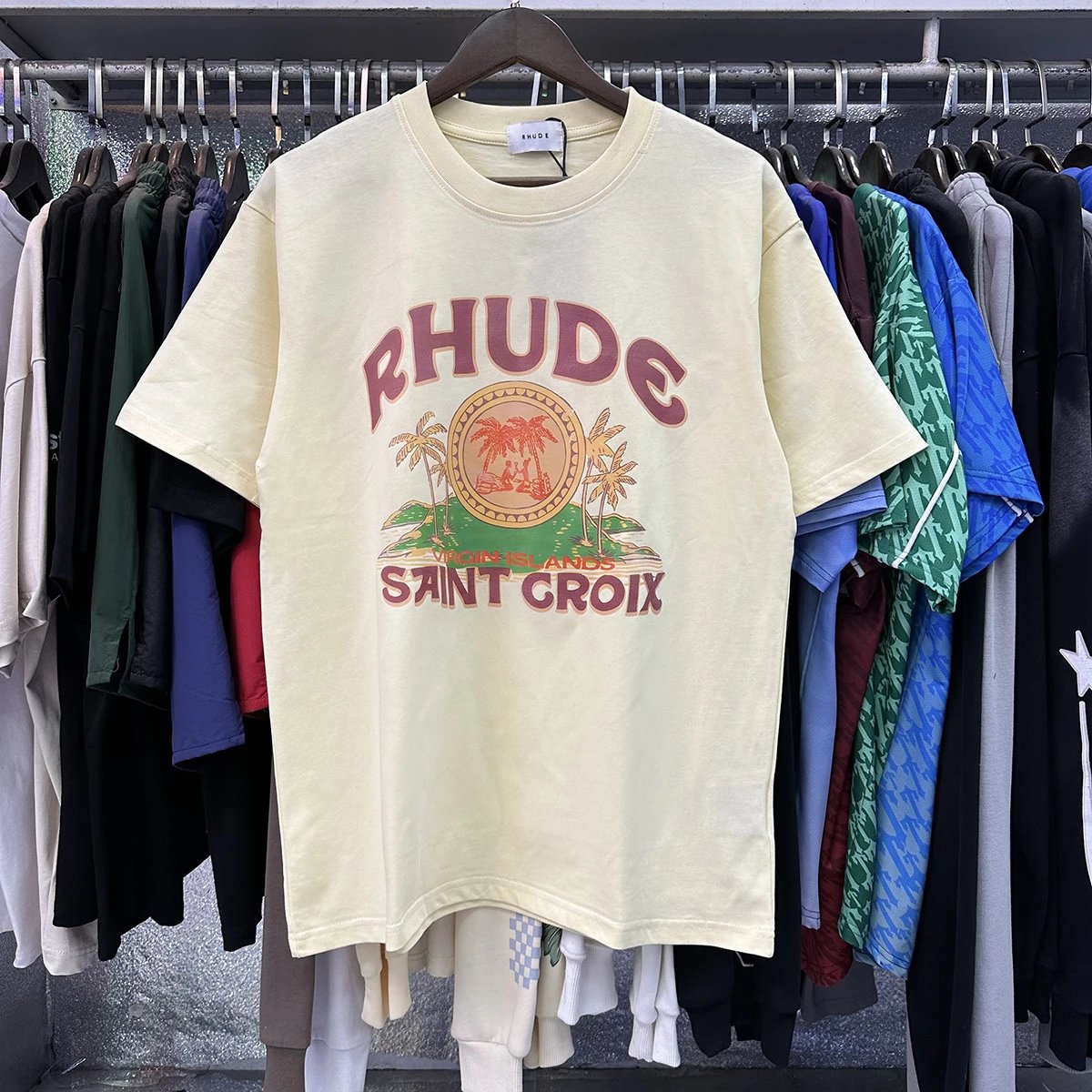 Rhude Saint Croix Graphic T-Shirts qc 2