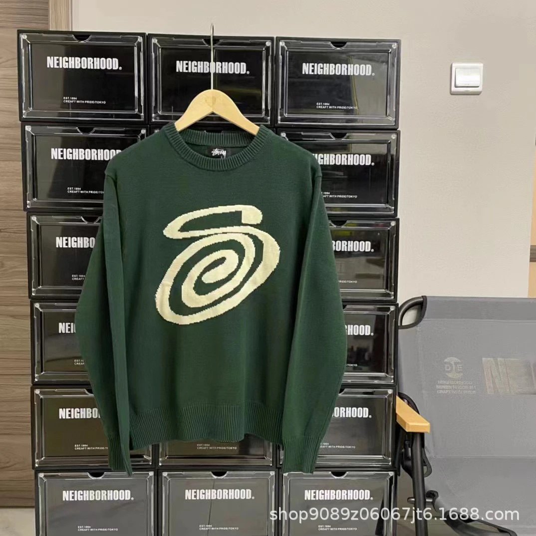 Stussy x Neighborhood mosquito coil pattern knit sweater qc 2