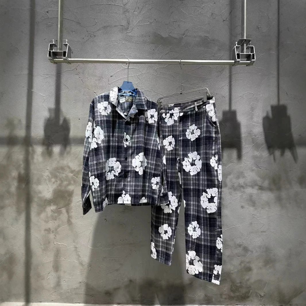 Denim Tears x Ready Made Cotton Wreath Plaid Flannel Apparel qc 1