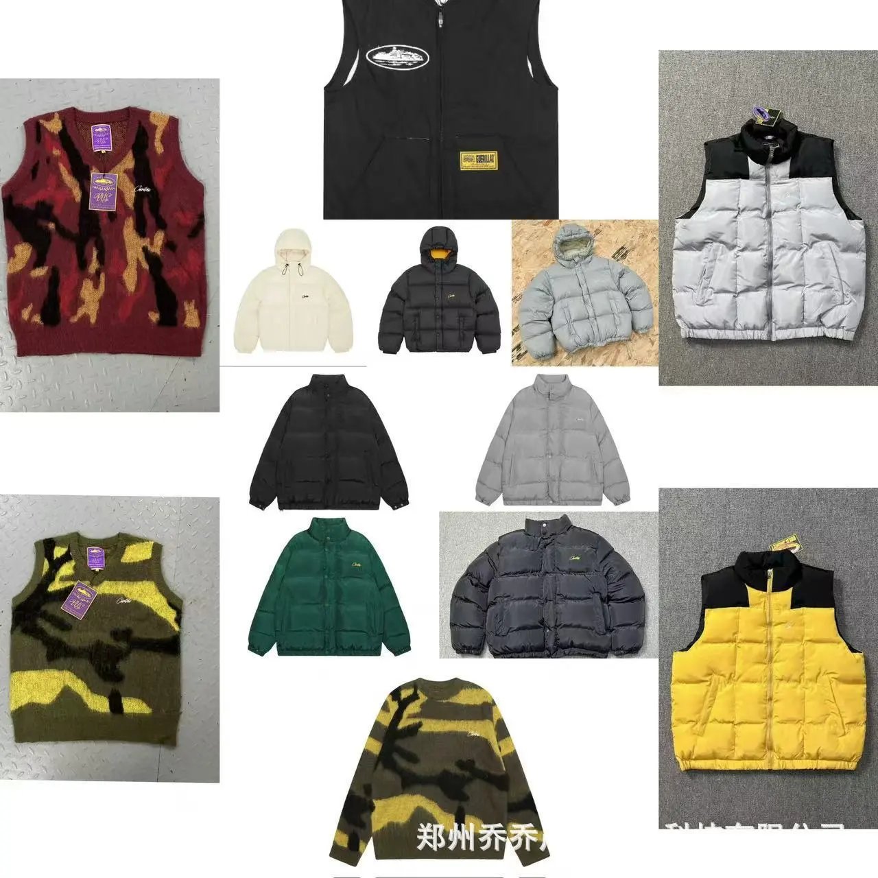 Corteiz Alcatraz Logo Down Puffer Jackets qc 1