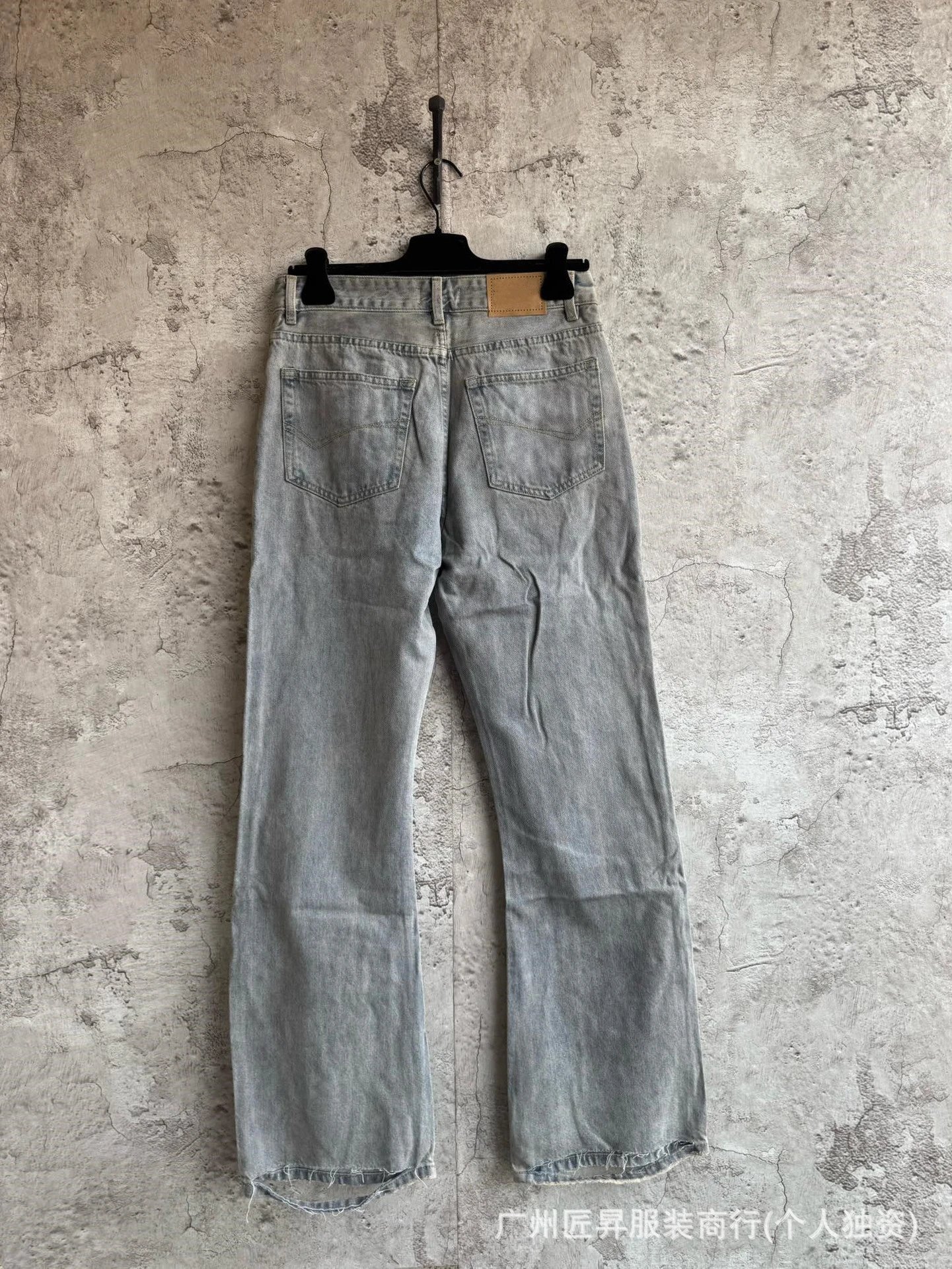 Balenciaga Mud Washed Flare Jeans qc 1