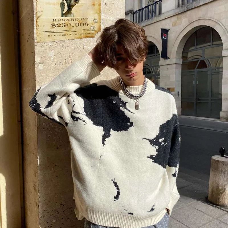 Aphex Twin Pattern Knit Sweater qc 1