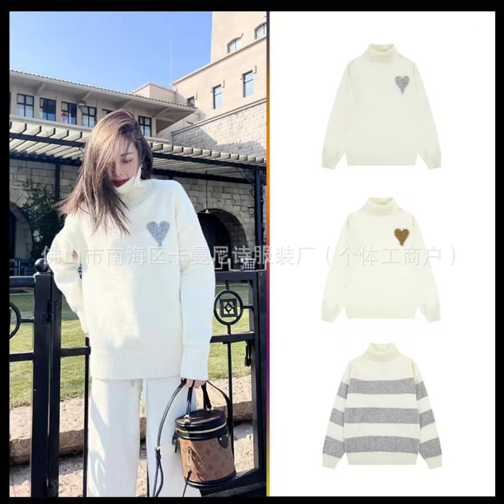 AMI Paris Ami de Cœur Turtleneck Knitwear qc 2