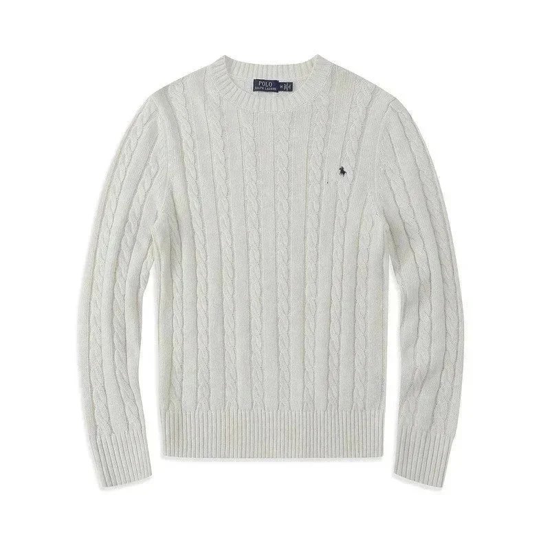 Polo Ralph Lauren's classic cable-knit cotton sweater qc 3