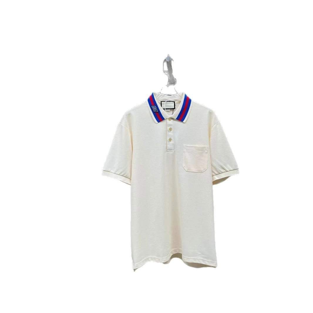 Gucci Web Trim Cotton Piqué Polo Shirts qc 4