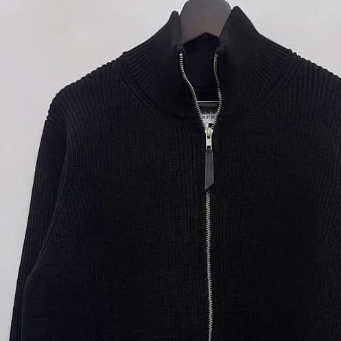 Maison Margiela Driver's Knit Zip-Up Sweater qc 1