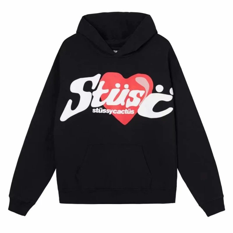 Stüssy x Cactus Plant Flea Market Heart Hoodie qc 4