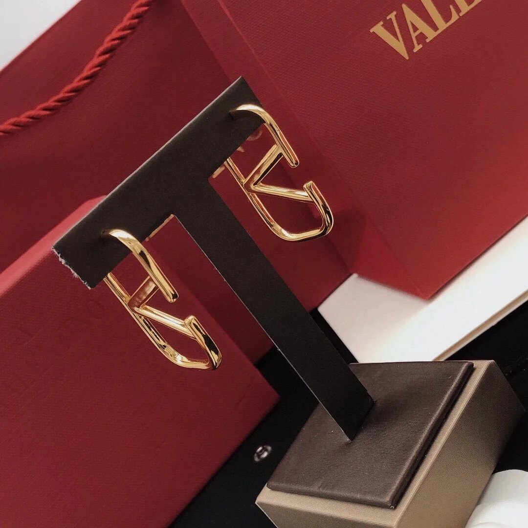 Valentino VLogo Signature Metal Earrings qc 4