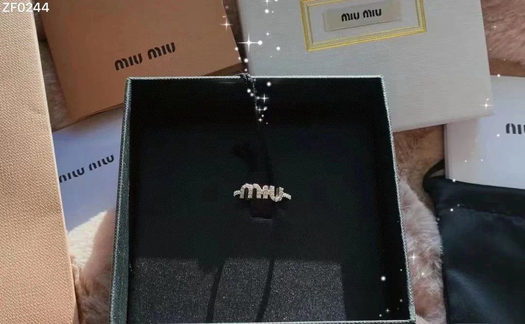Miu Miu silver metal ring qc 2