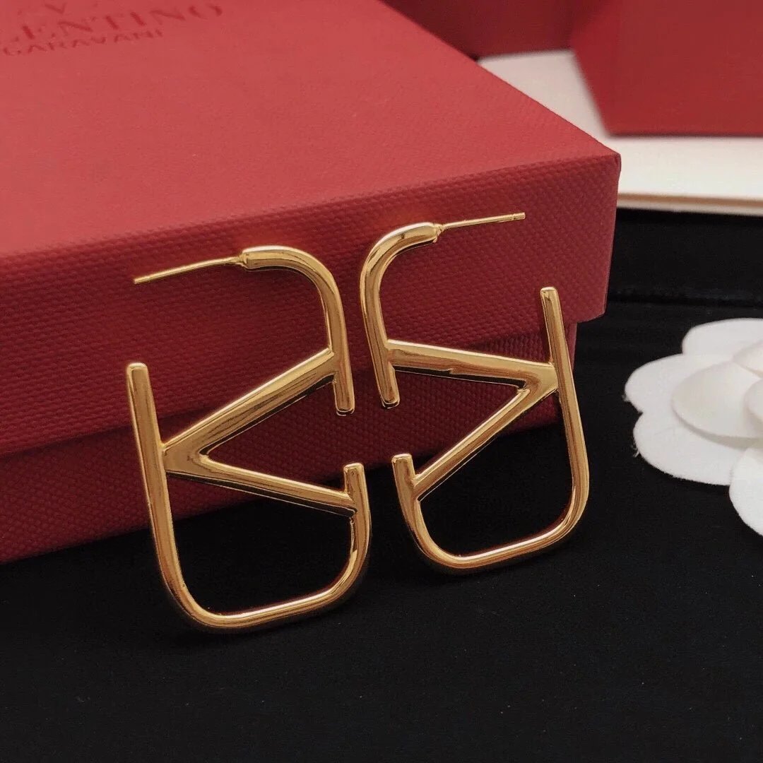 Valentino VLogo Signature Metal Earrings qc 5